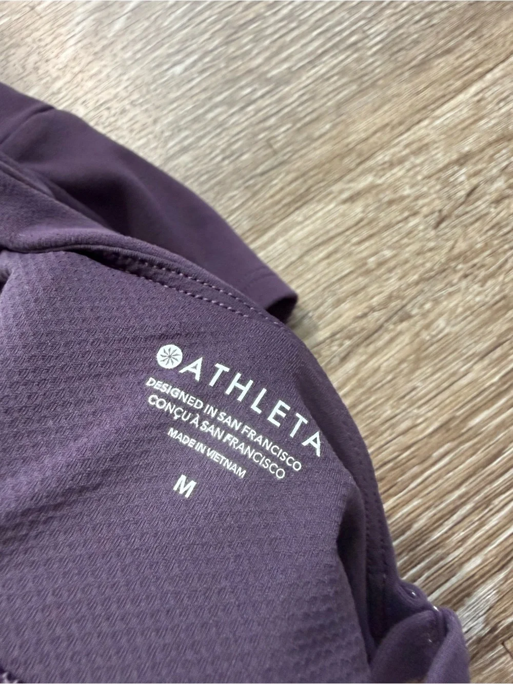Athleta Salutation Cinch Longline Bra Deep Crocus Violet